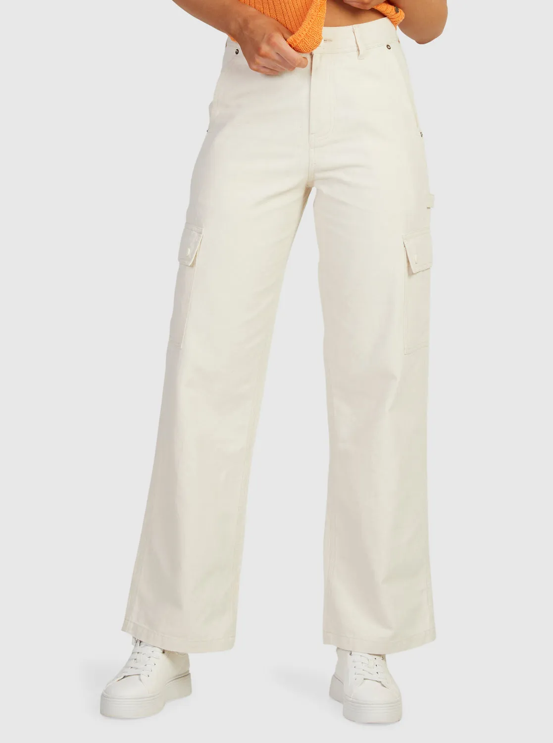 Lefty Cargo Trousers - Natural