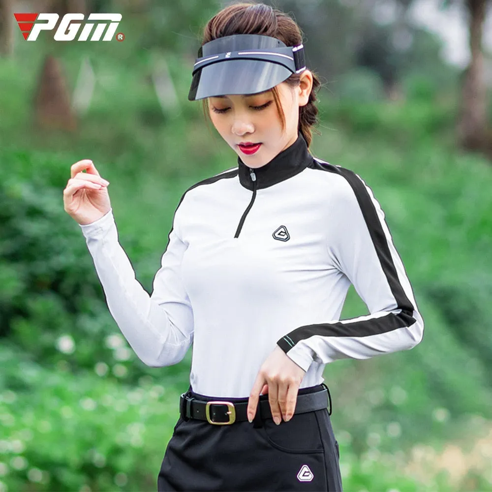 Long Sleeves Golf Shirt Ladies Spring Summer Sportswear Breathable Sports T-shirt Bottoming Tops