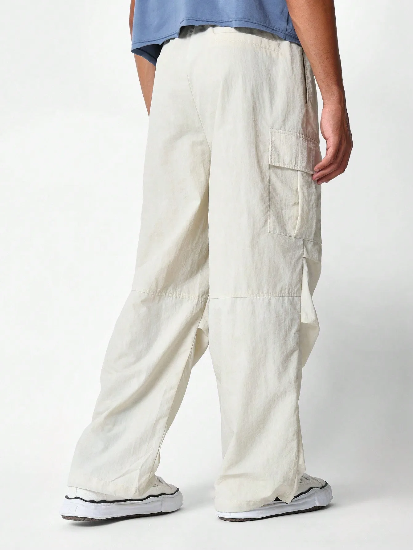 Loose Fit Cargo Pant With Drawcords