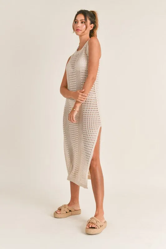 Maren Sleeveless Crochet Beach Cover-up