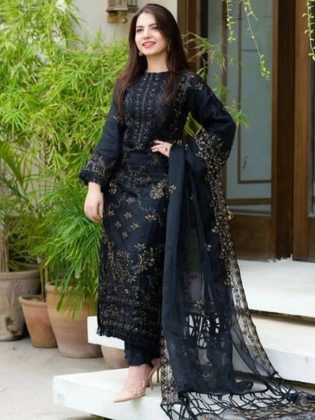 Maria.B 3 PC Embroidered Suit MA-129