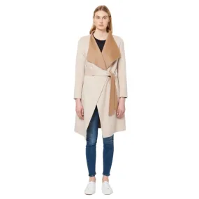 Megan Woven Coat (Camel Rosebud)