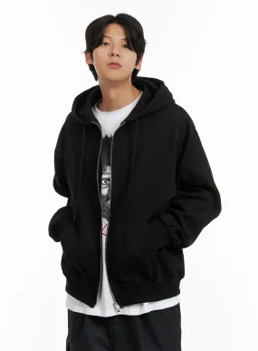 Men's Basic Hoodie Jacket (Black) IY402