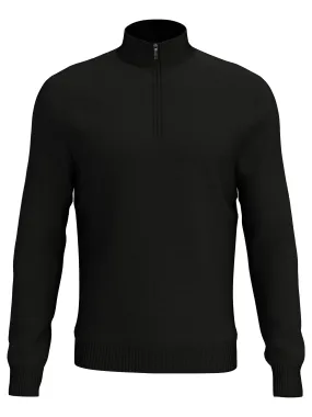 Men's Quarter Zip Blended Merino Jumper