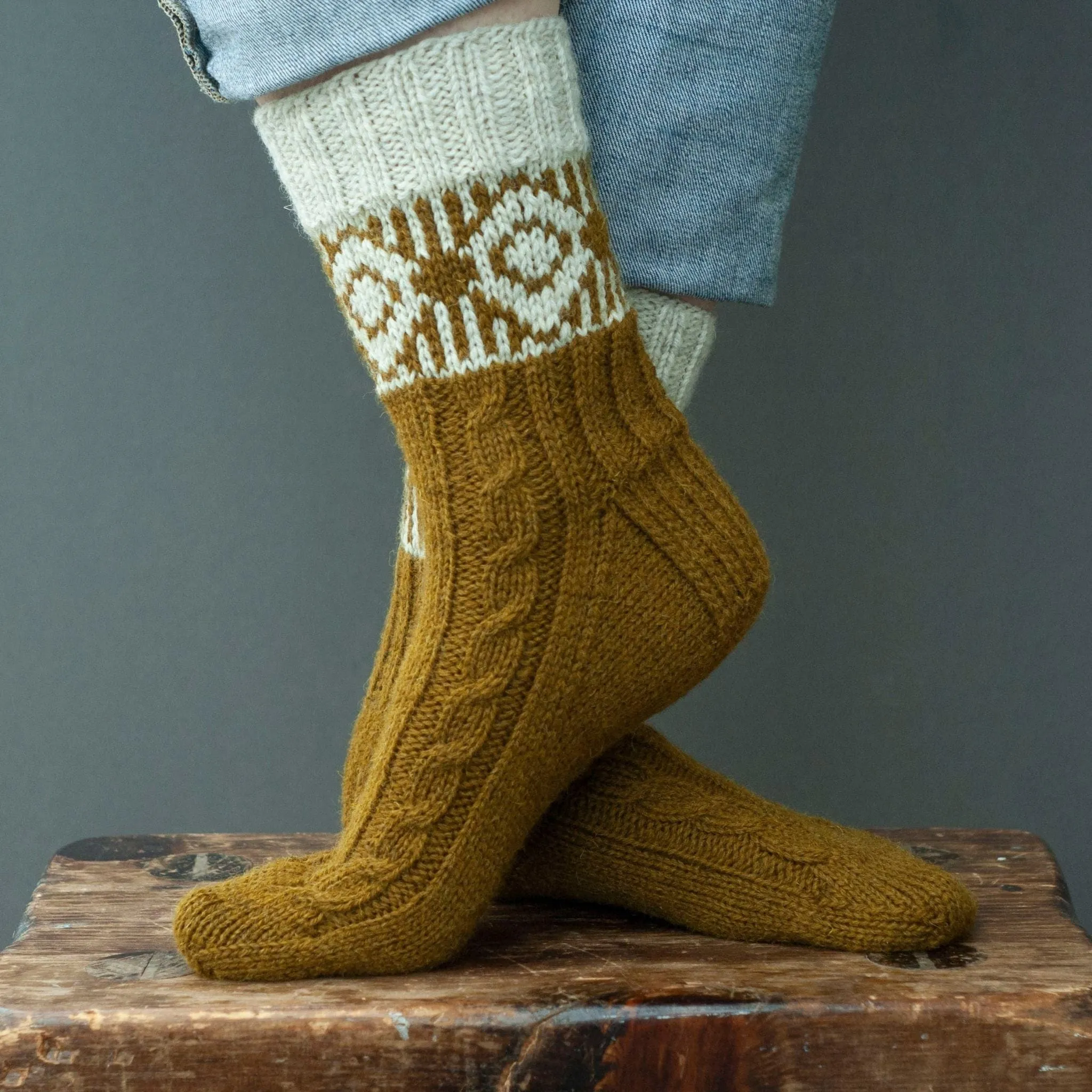 Moongate Socks Kit by Virginia Sattler-Reimer in Rambler