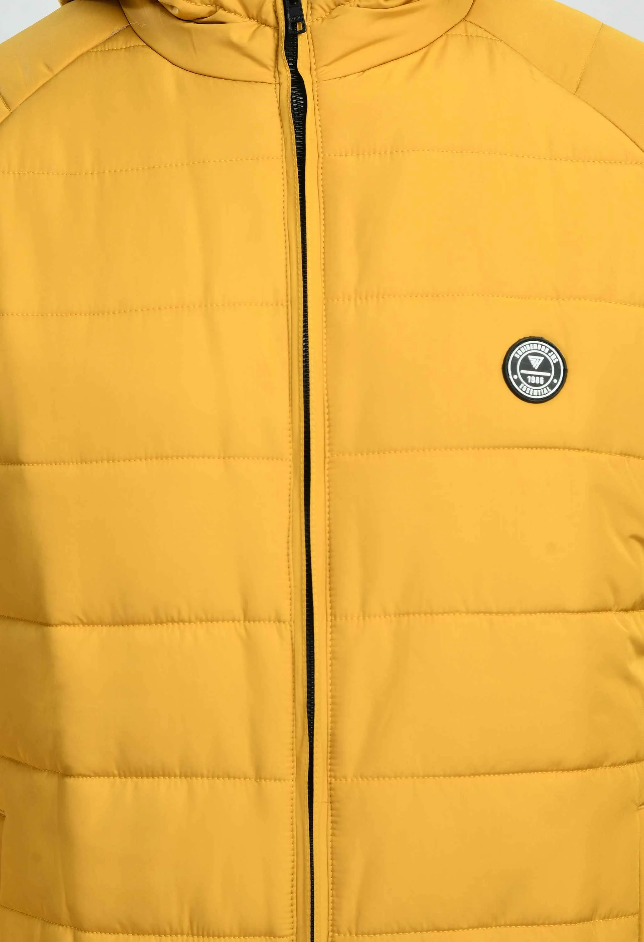 Mustard Hood Bomber Jacket