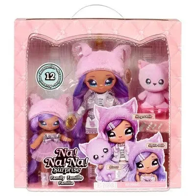 Na! Na! Na! Surprise Family Lavender Kitty Family Playset