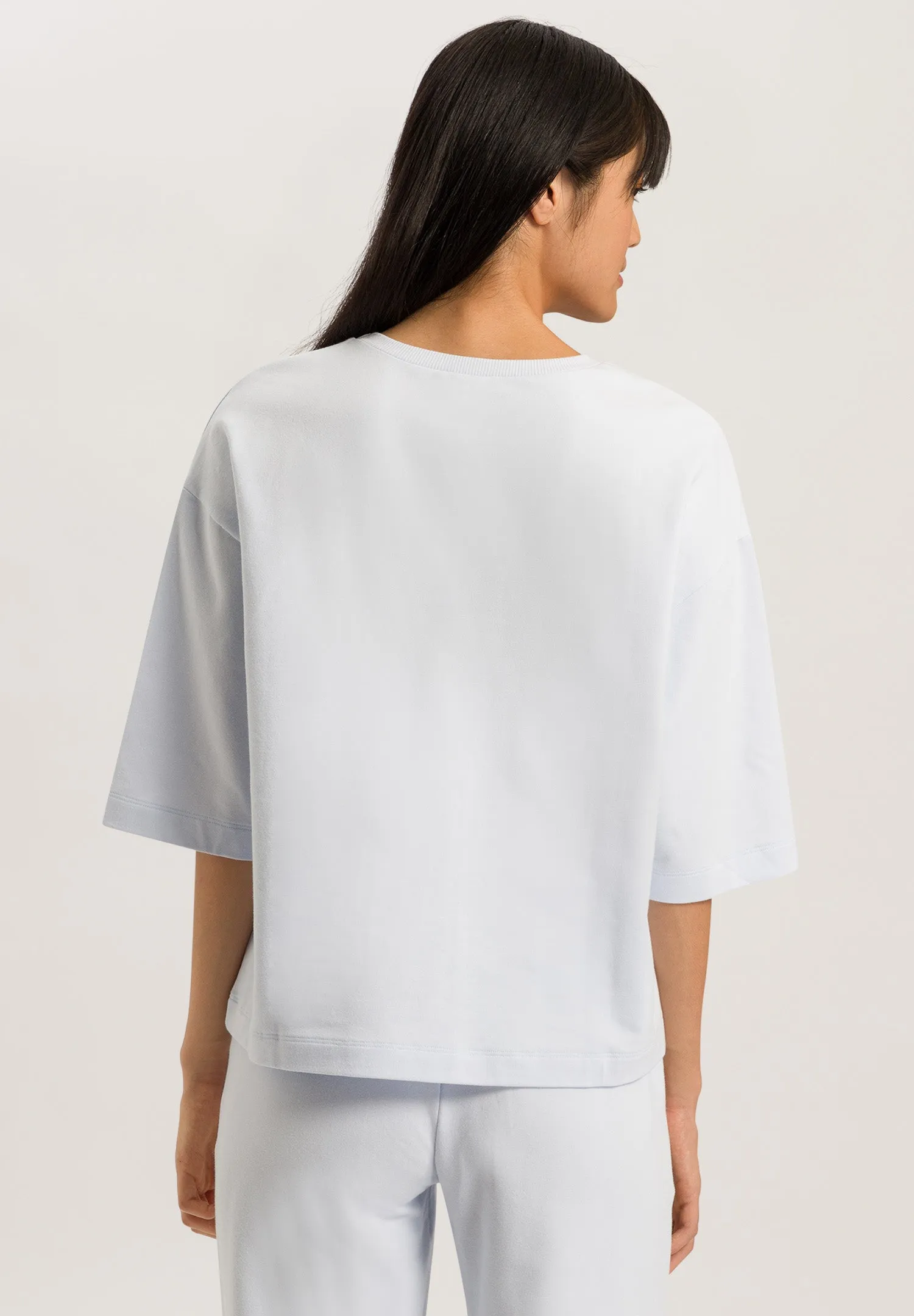 Natural Living Cotton Round Neck Top | Powder Blue 78810-2512