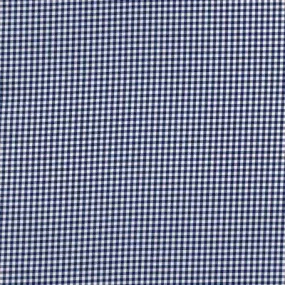 Navy and White Mini Check Classic Custom Shirt 100c 70*70 Saq578b