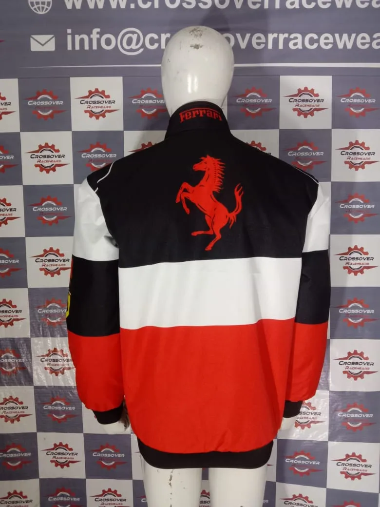 New F1 Ferrari vintage jacket Black-Red-White