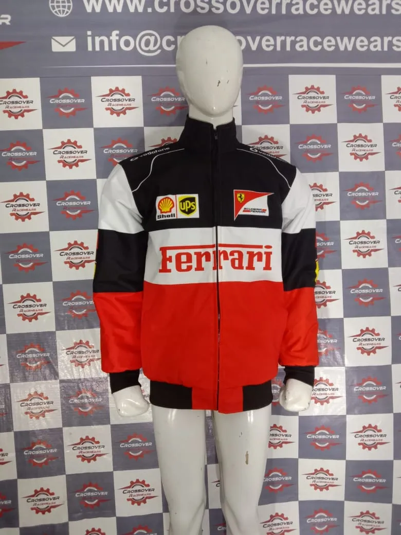 New F1 Ferrari vintage jacket Black-Red-White