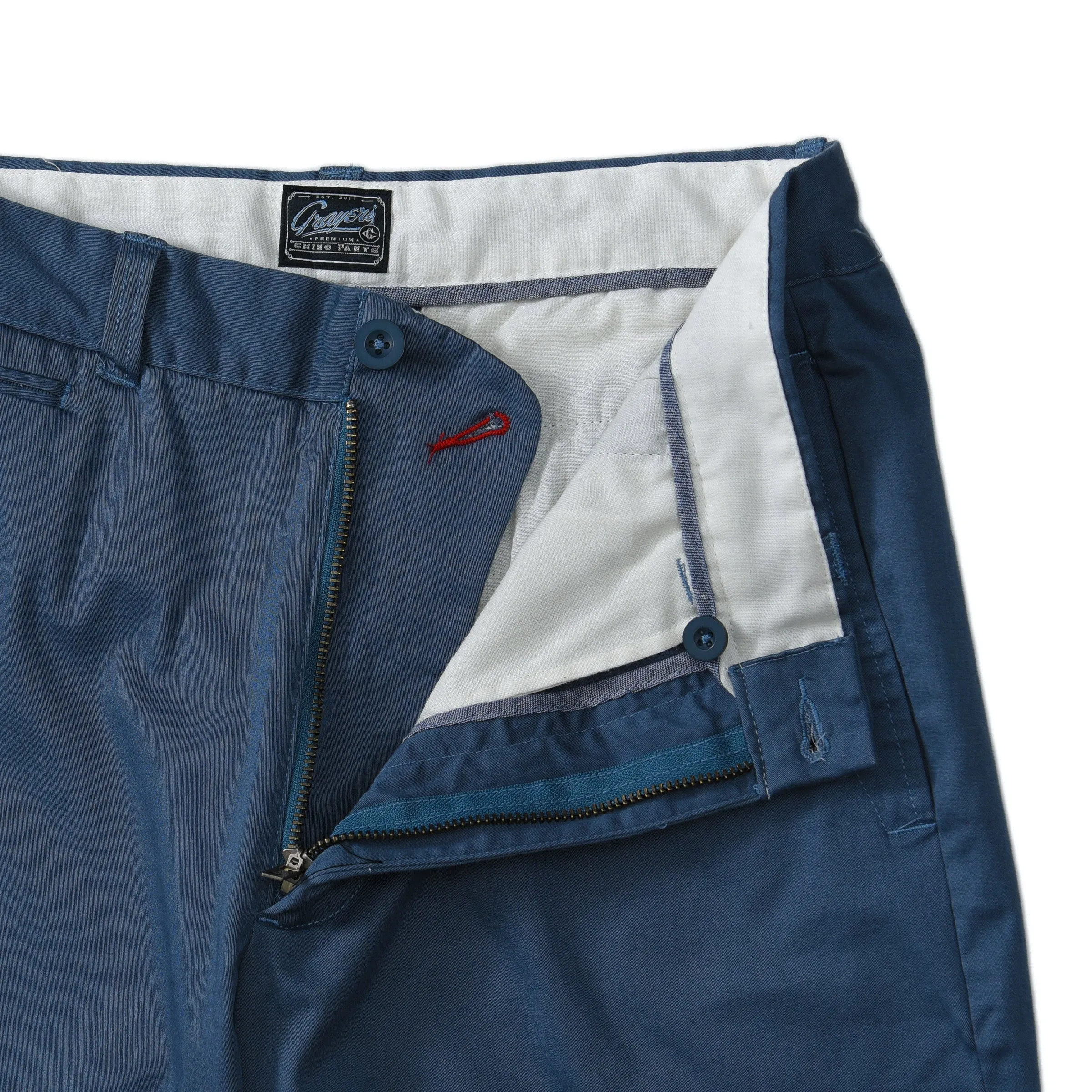 Newport Stretch Modern Fit Chino - Med Blue