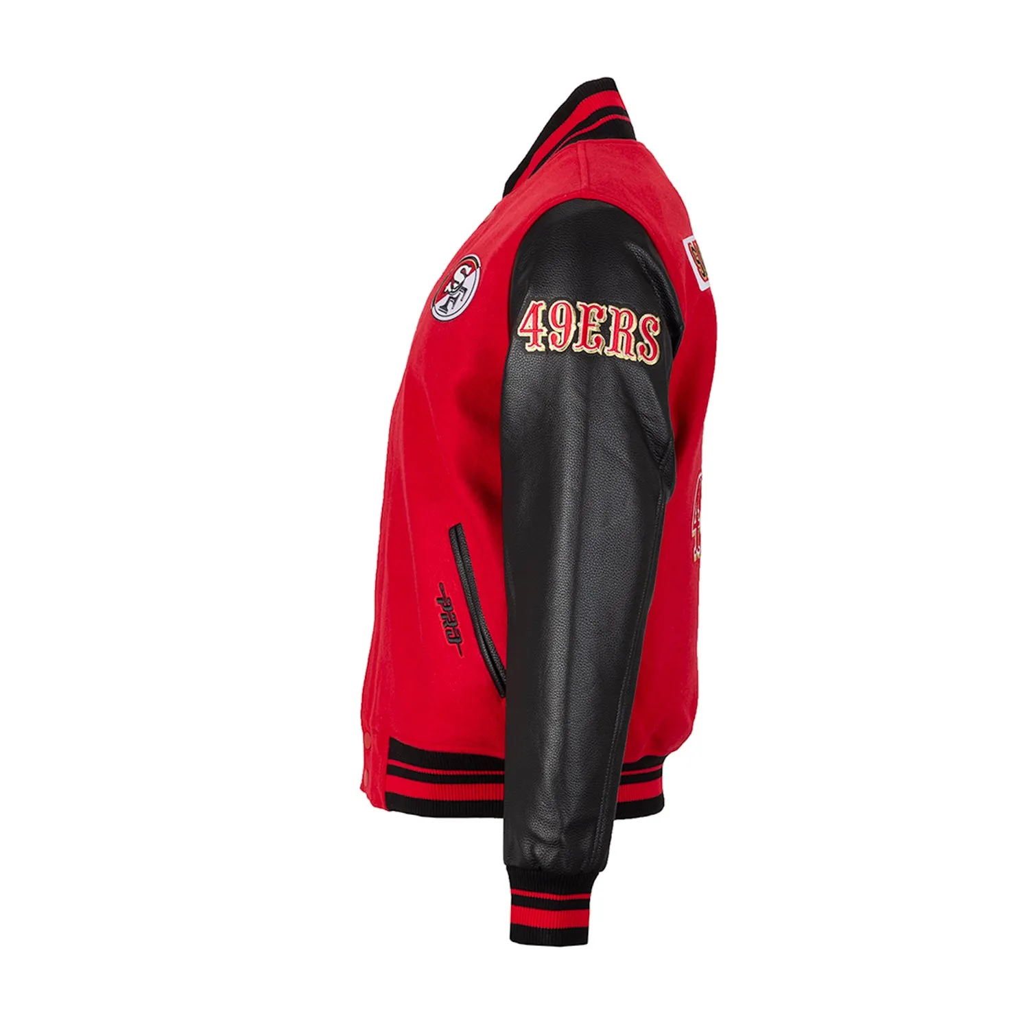 Niners Split Logo Varsity Jacket  - Mens