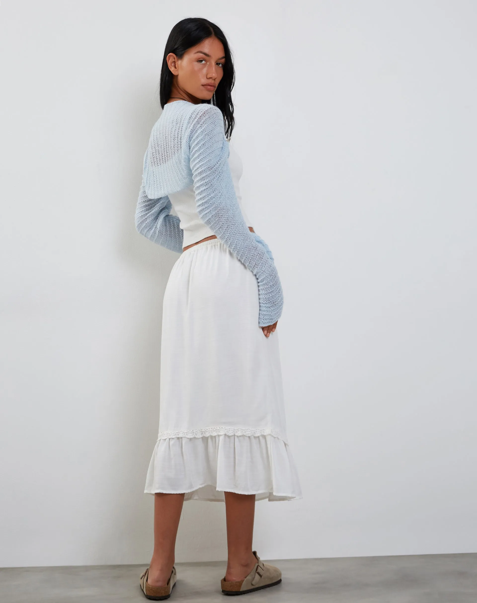 Nobila Shrug Top in Baby Blue