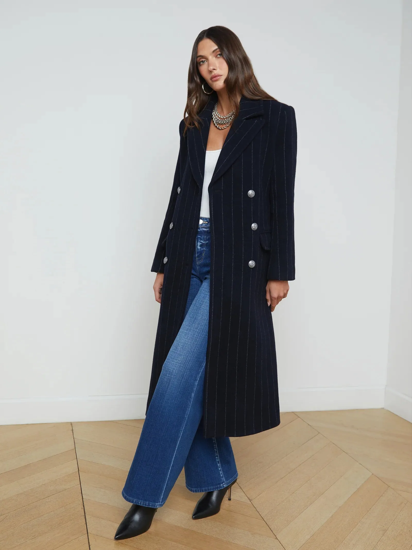 Olina Long Coat With Belt