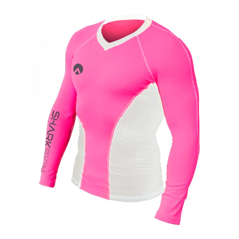 Open Box Sharkskin Performance Pro Top Long Sleeve-Large Pink