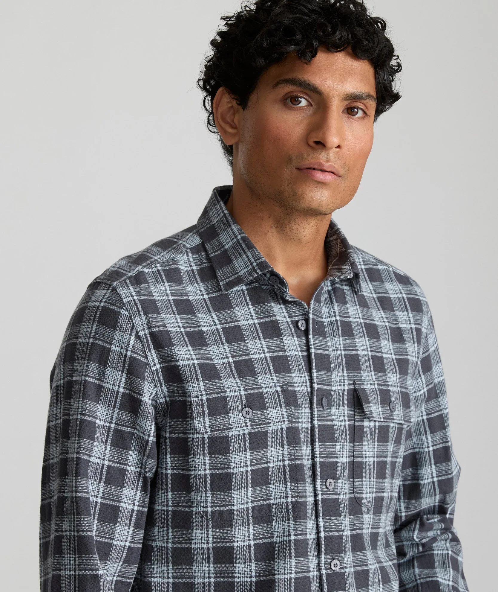 Organic Cotton Plaid Flannel Shirt