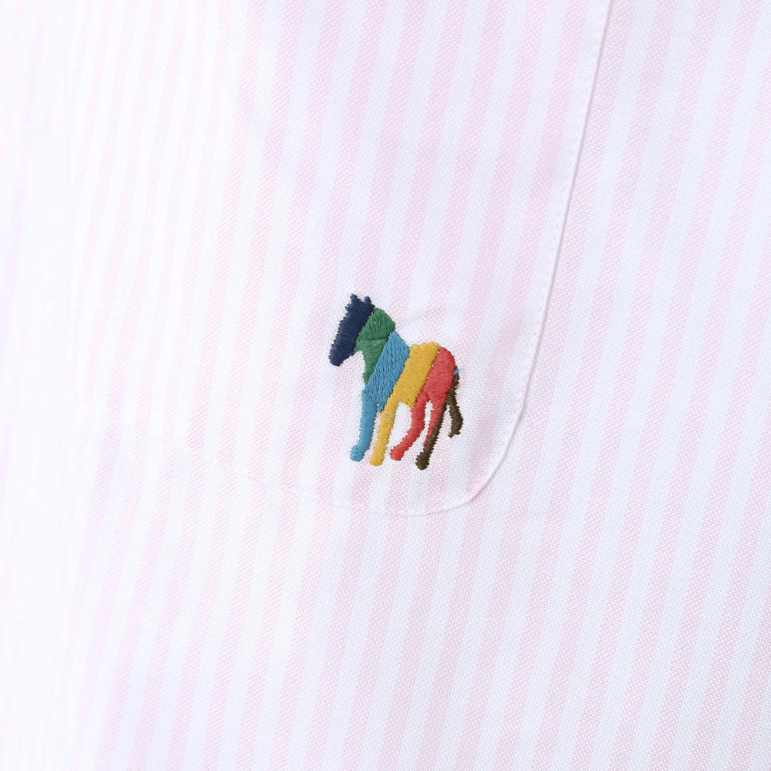 Paul Smith Casual Fit BS Zebra SS Shirt in Pink