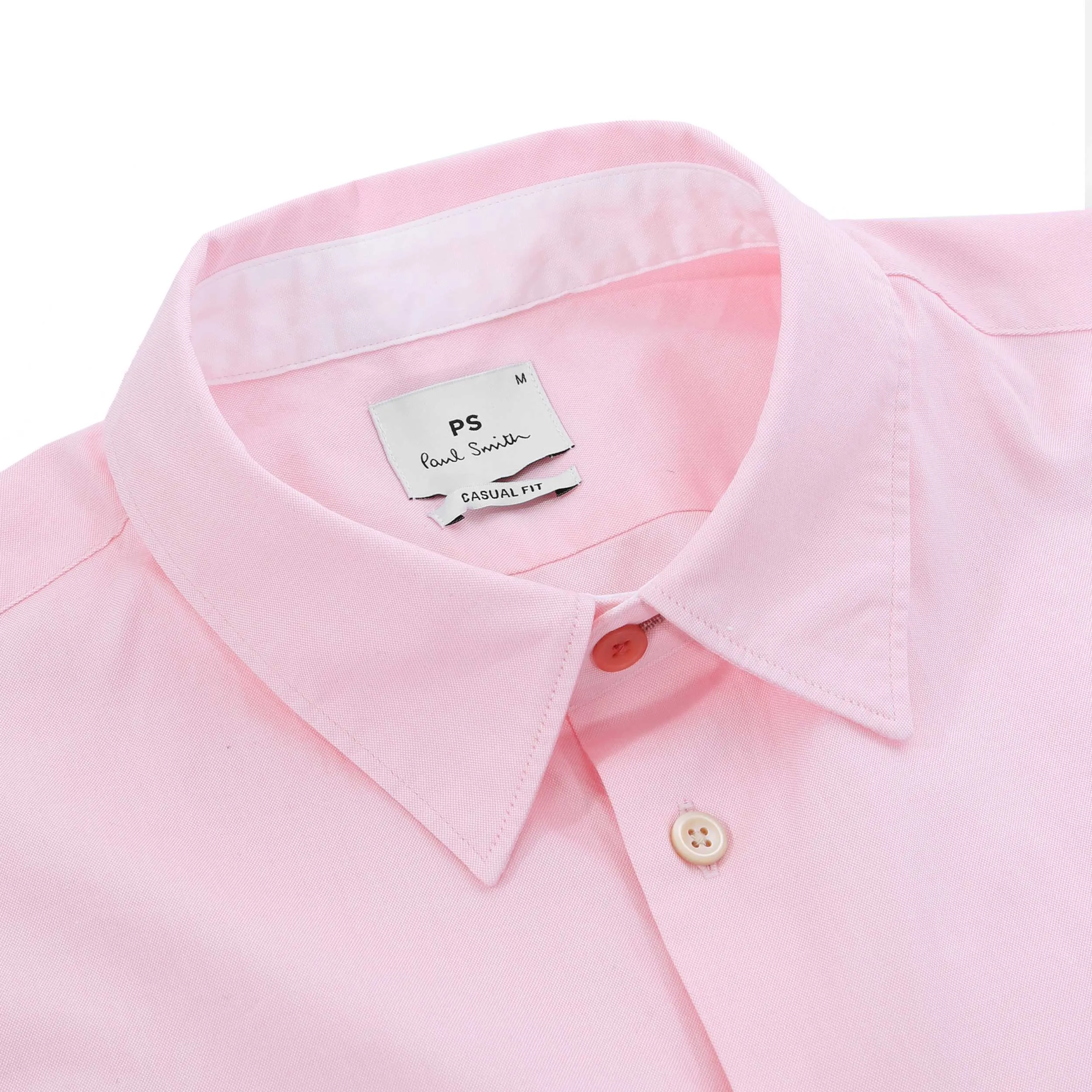 Paul Smith Casual Fit Zeb Badge SS Shirt in Pink