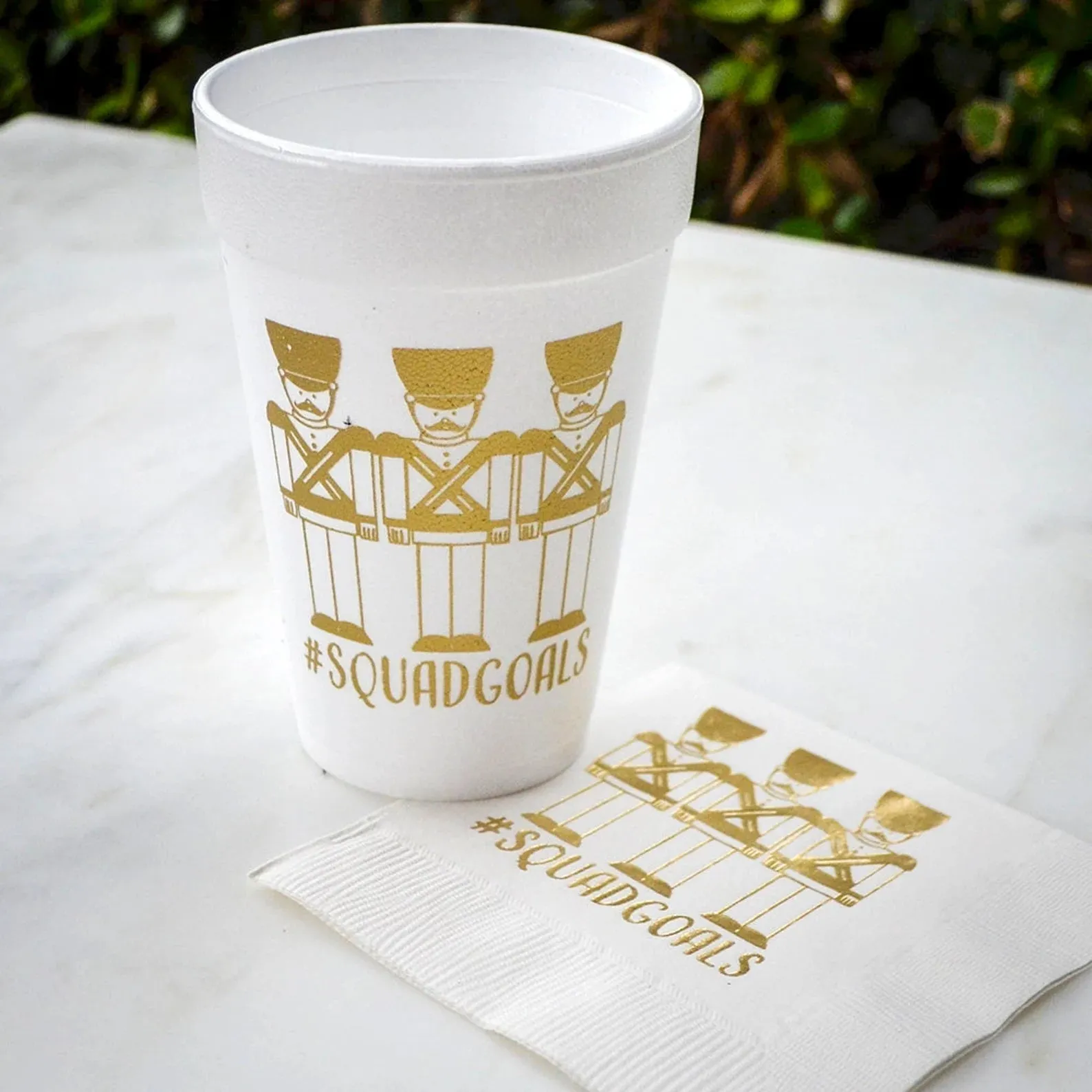 Personalized Nutcracker Christmas Foam Cups