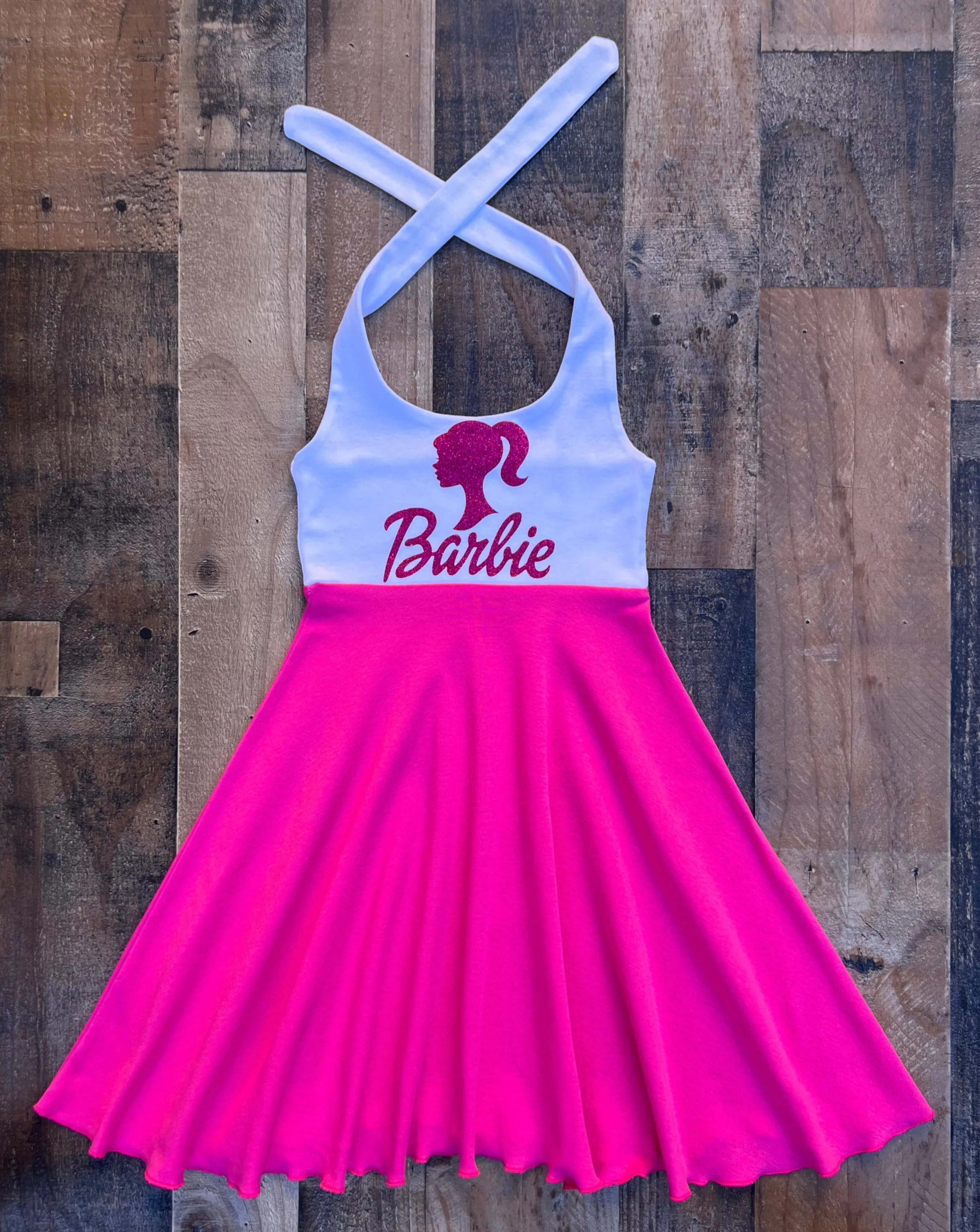 Pink Barbie Little Girl Dress