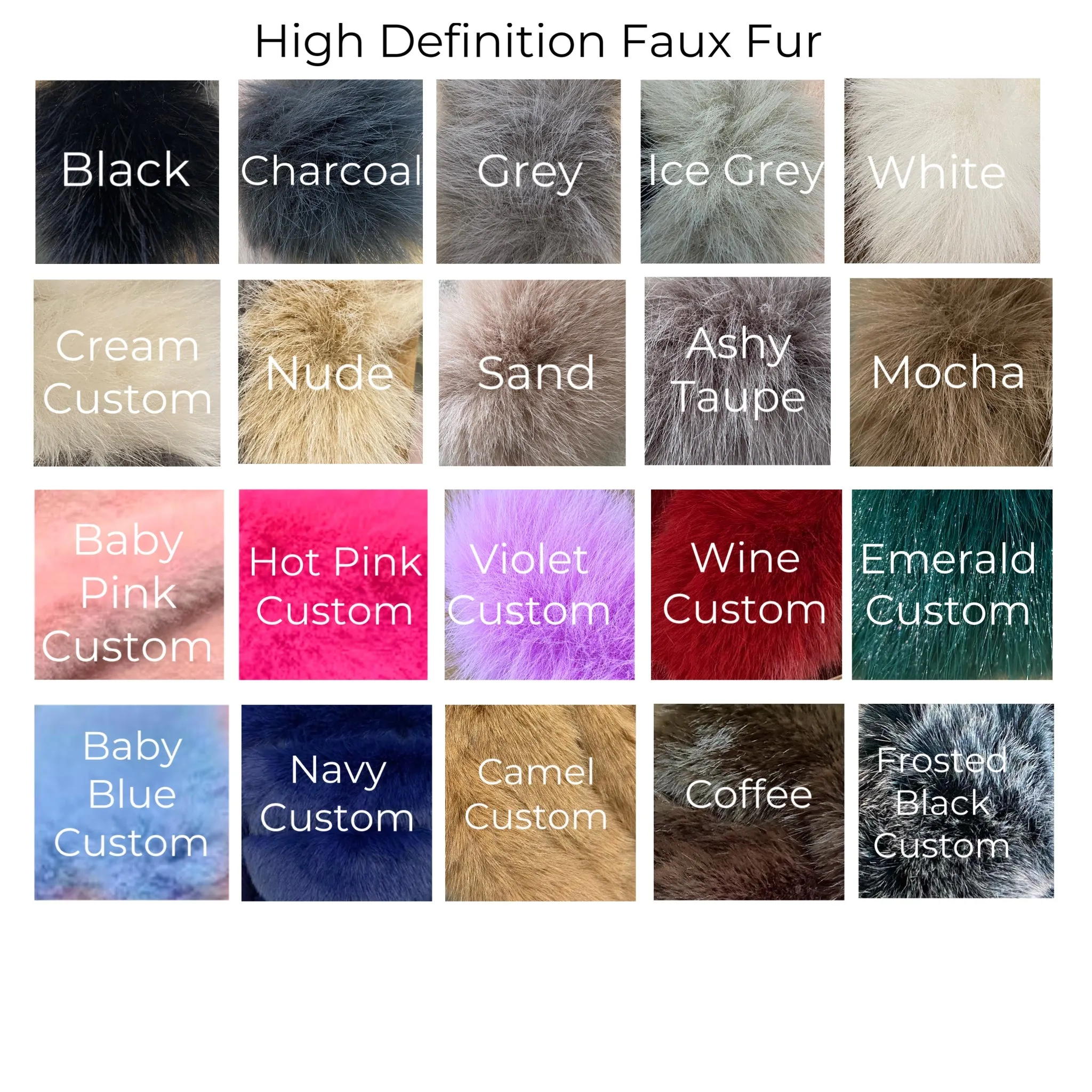 Plus Size Faux Fur Jacket With 5 Rows