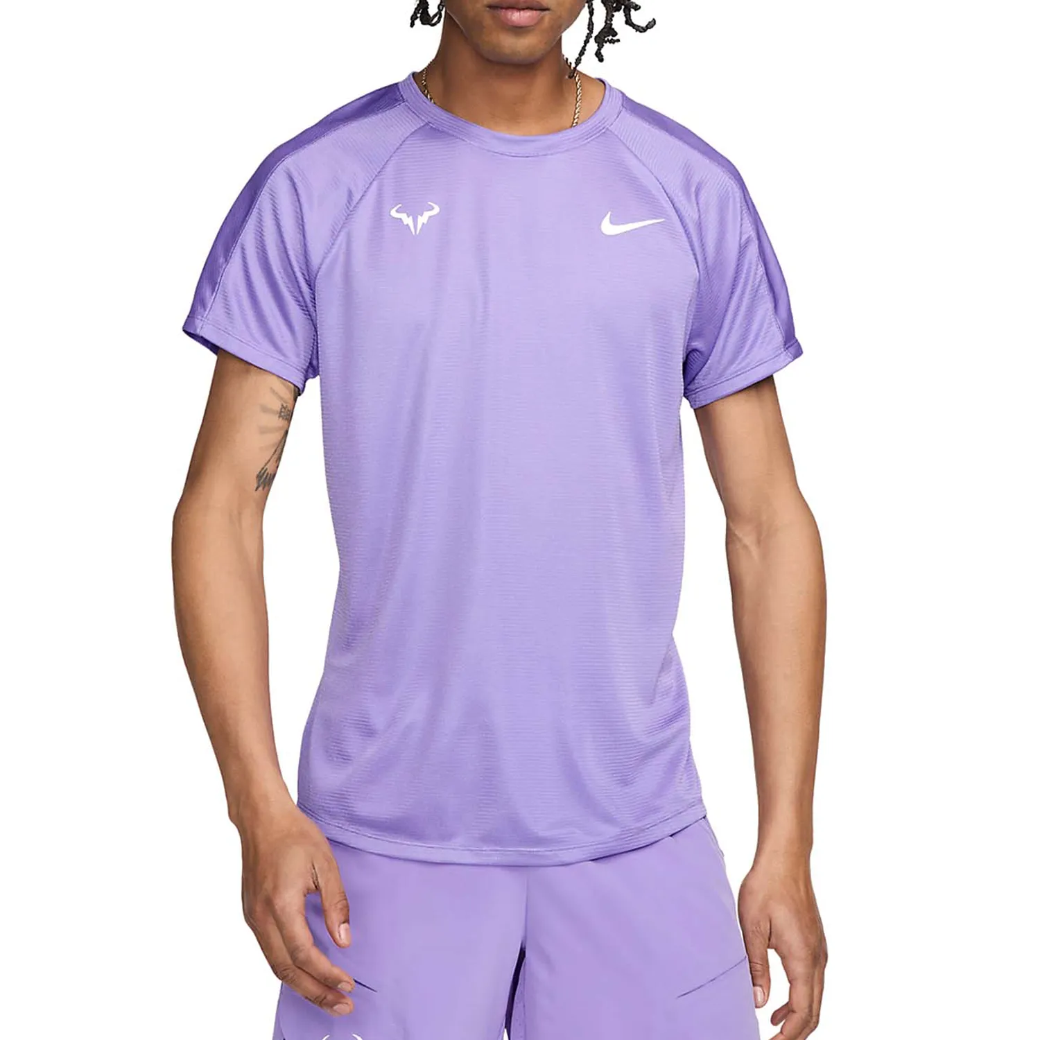 Rafa Challenger Top SS (Men's) - Space Purple/White