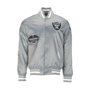 Raiders Old English Satin Jacket - Mens