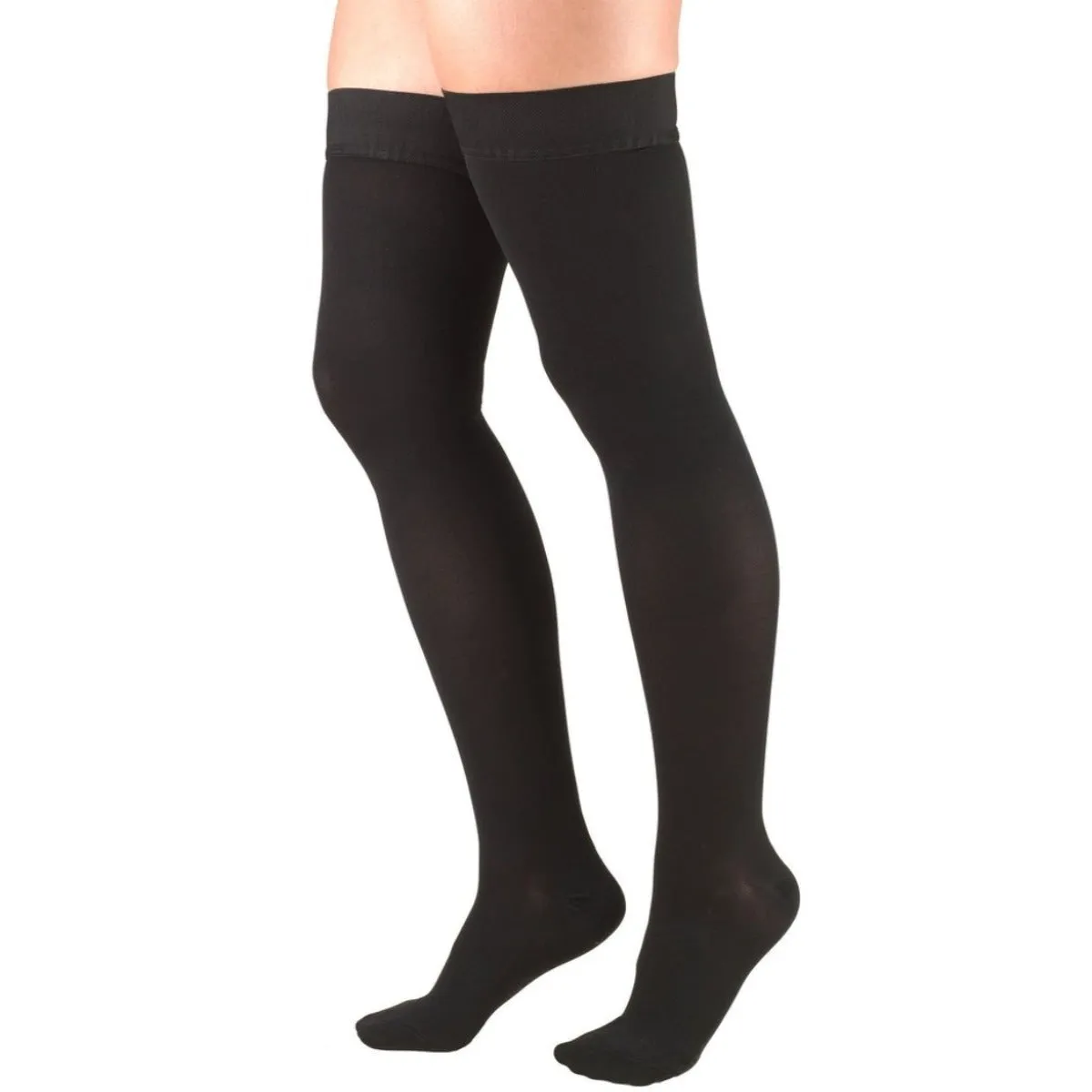 ReliefWear Classic Medical Closed Toe Thigh High Silicone Dot Stay-up Top 30-40 mmHg