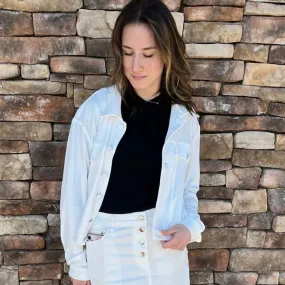 Ribbed White Jacket