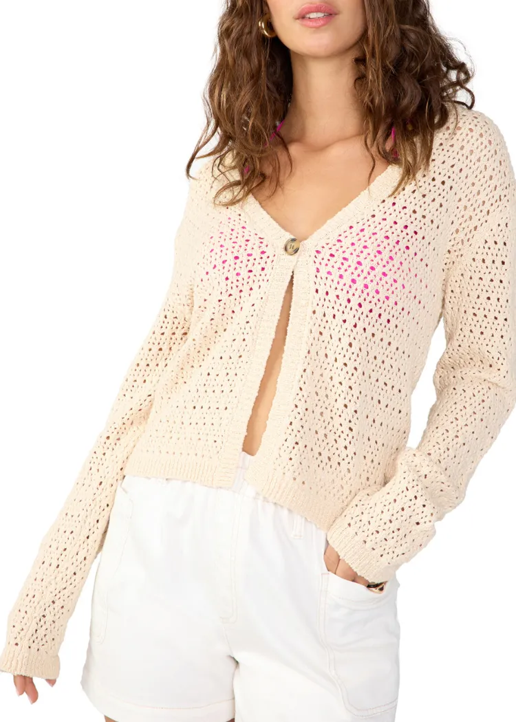 Sanctuary Open Knit Cardigan - Macrame