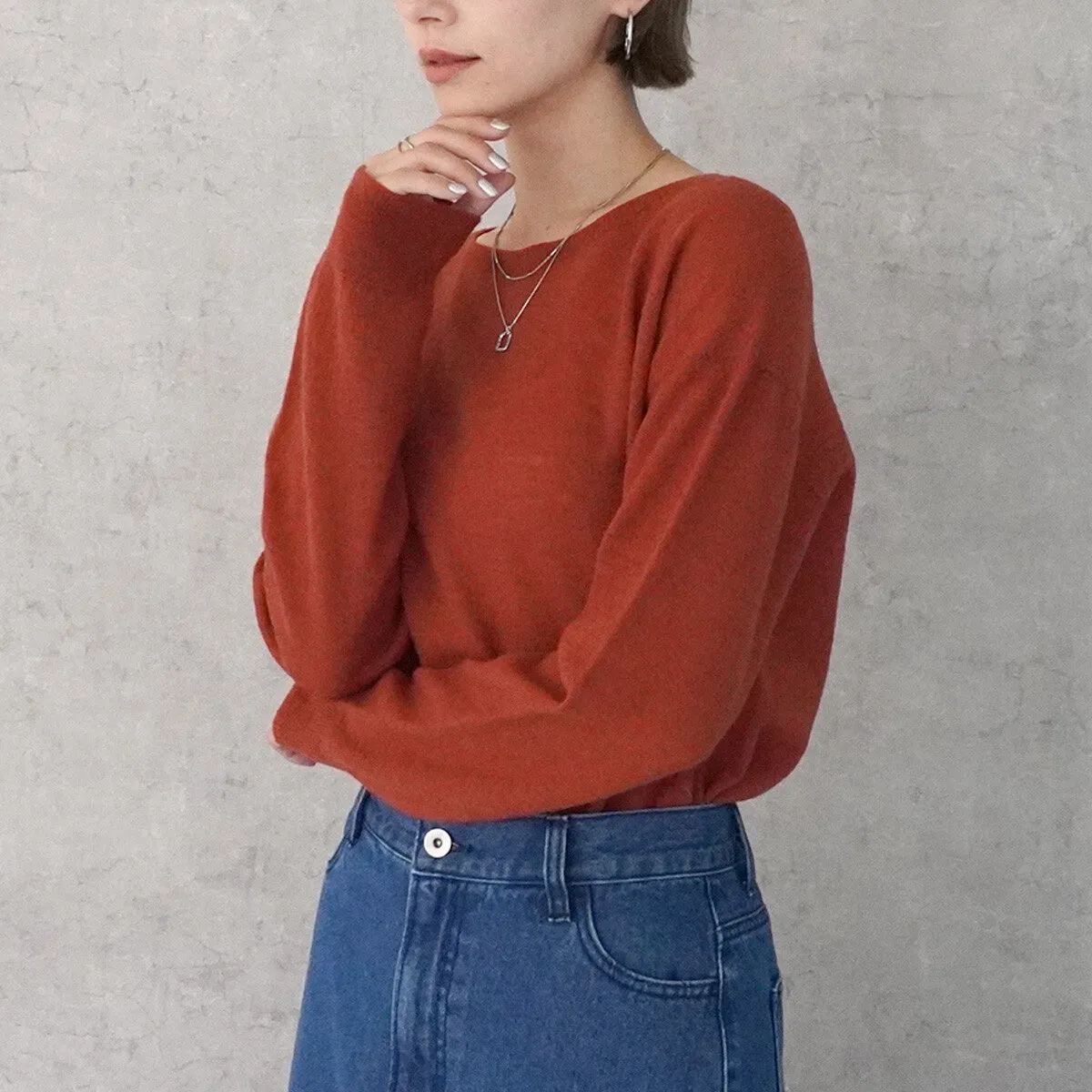 SATO | Wool Crew-neck Knit Pullover