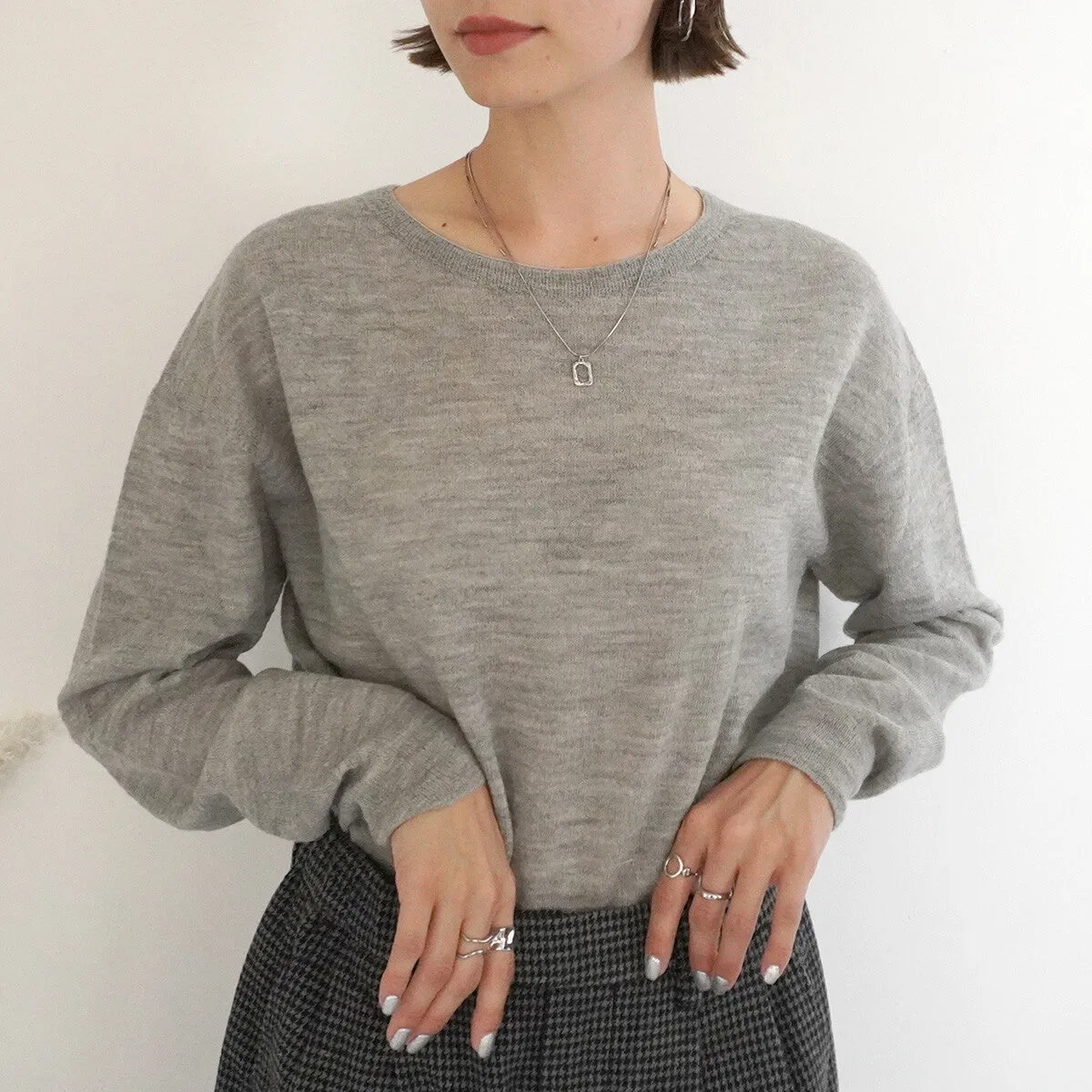 SATO | Wool Crew-neck Knit Pullover