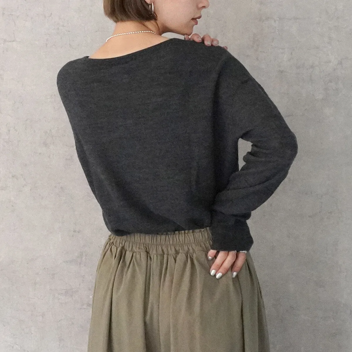 SATO | Wool Crew-neck Knit Pullover