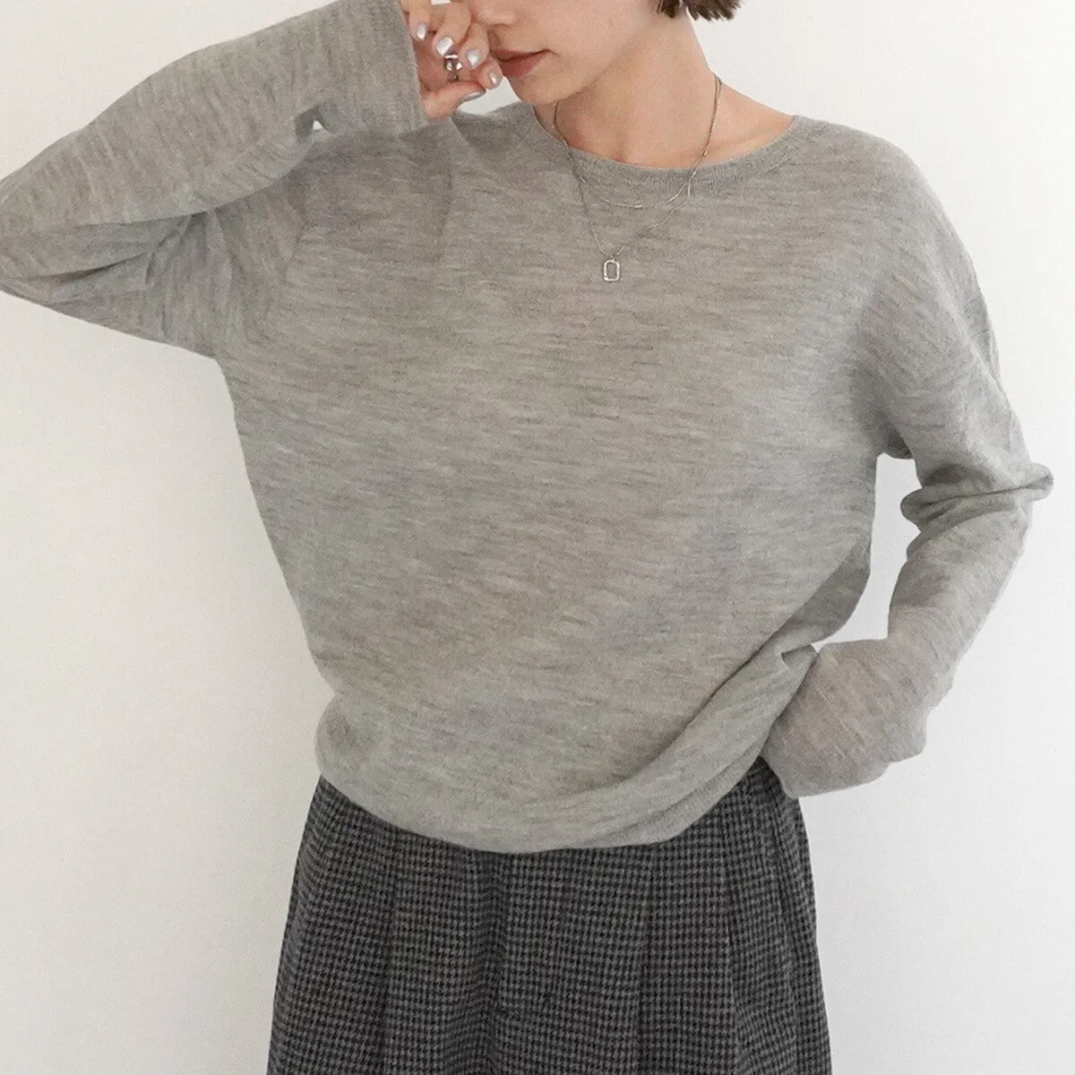 SATO | Wool Crew-neck Knit Pullover