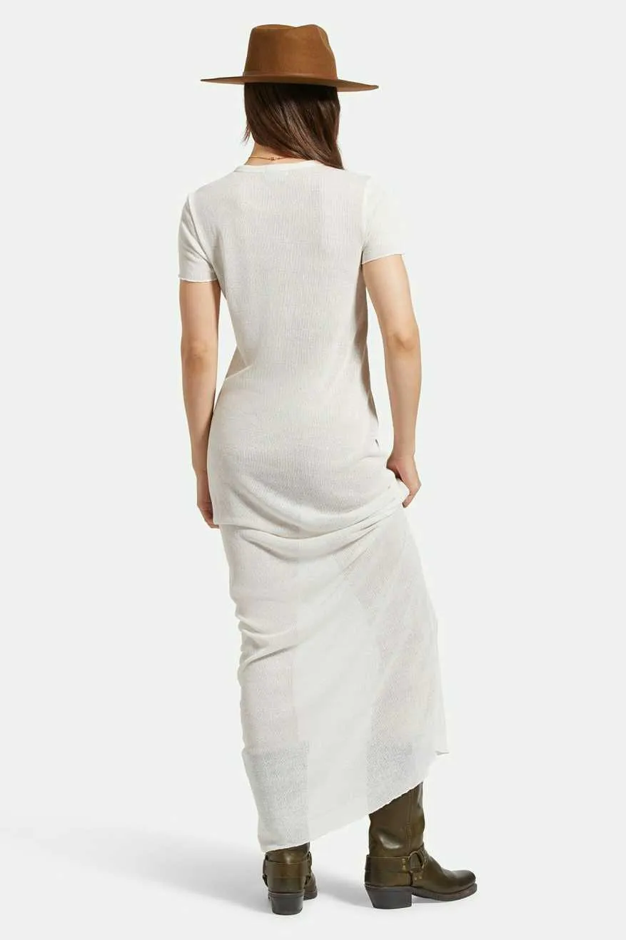 Sheer Knit Dress - Off White