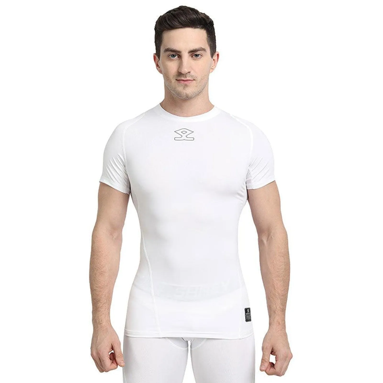 Shrey Intense Baselayer Short Sleeve Top - White