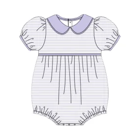 Striped Lavender Knit Bubble