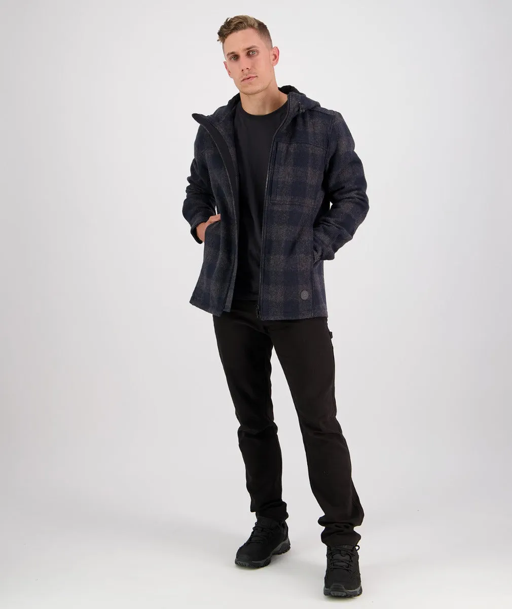 Swanndri Hudson Hoodie - Coal Check