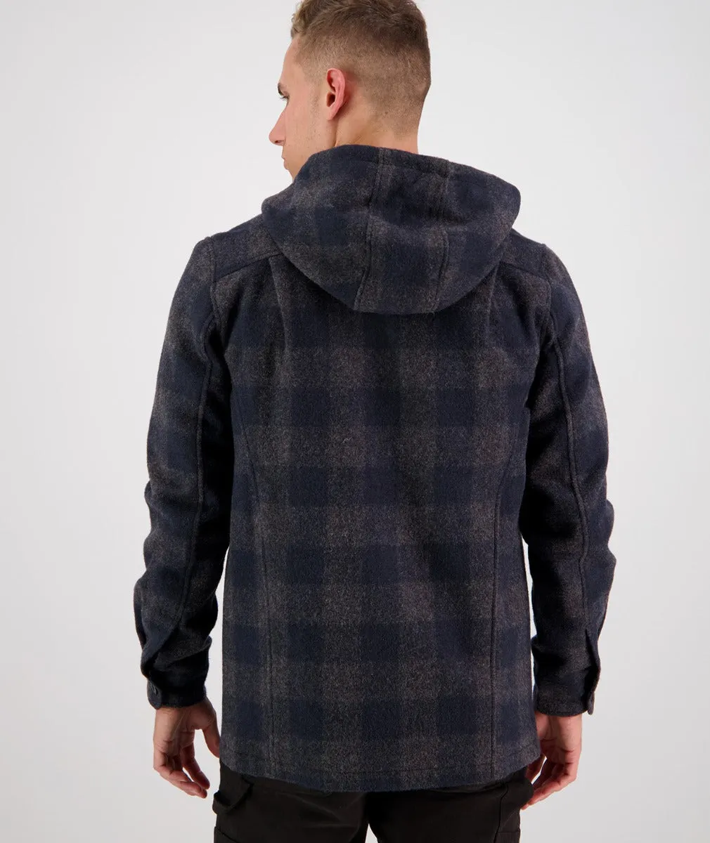 Swanndri Hudson Hoodie - Coal Check