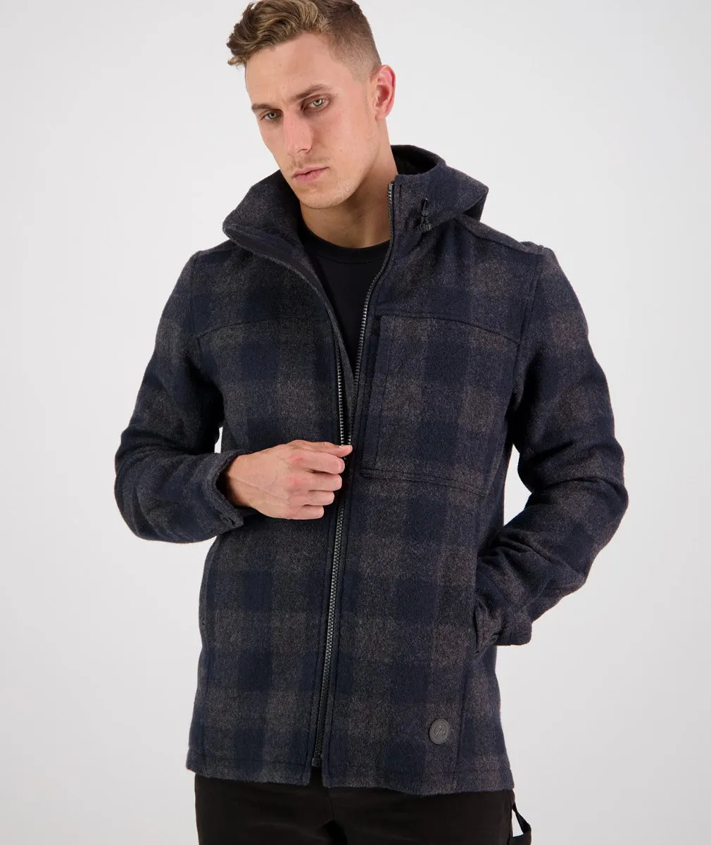 Swanndri Hudson Hoodie - Coal Check