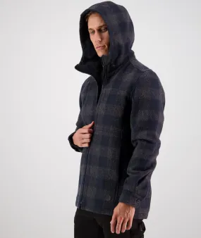 Swanndri Hudson Hoodie - Coal Check