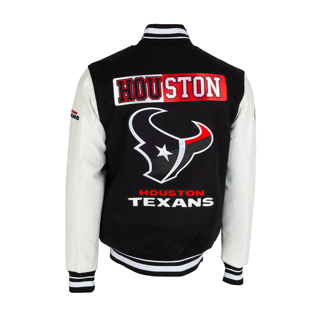 Texans Split Logo Varsity Jacket - Mens