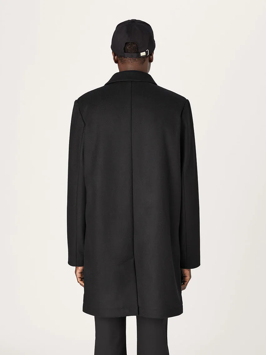 The Modular Coat || Black | Recycled Wool