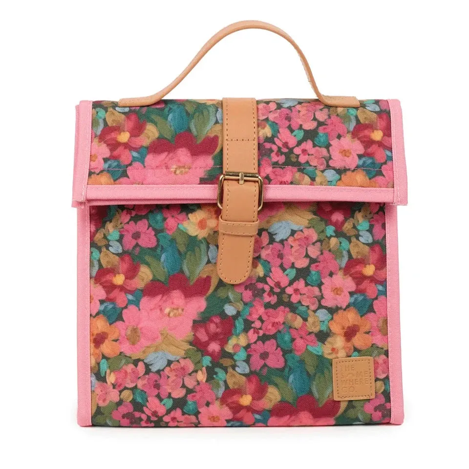 The Somewhere Co. Insulated Lunch Satchel - Amongst The Flower