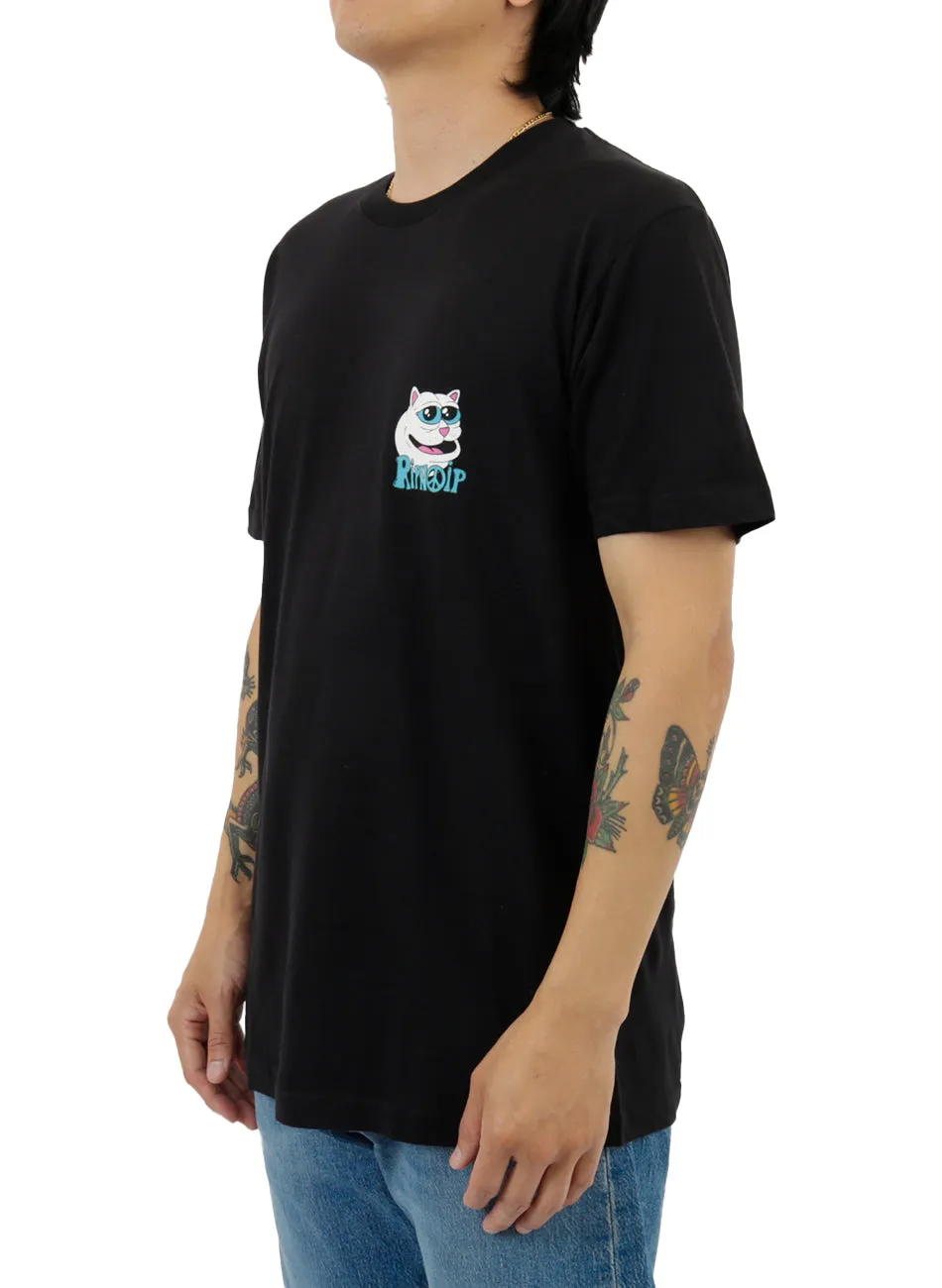 Trio Logo Tee - Midnight Black