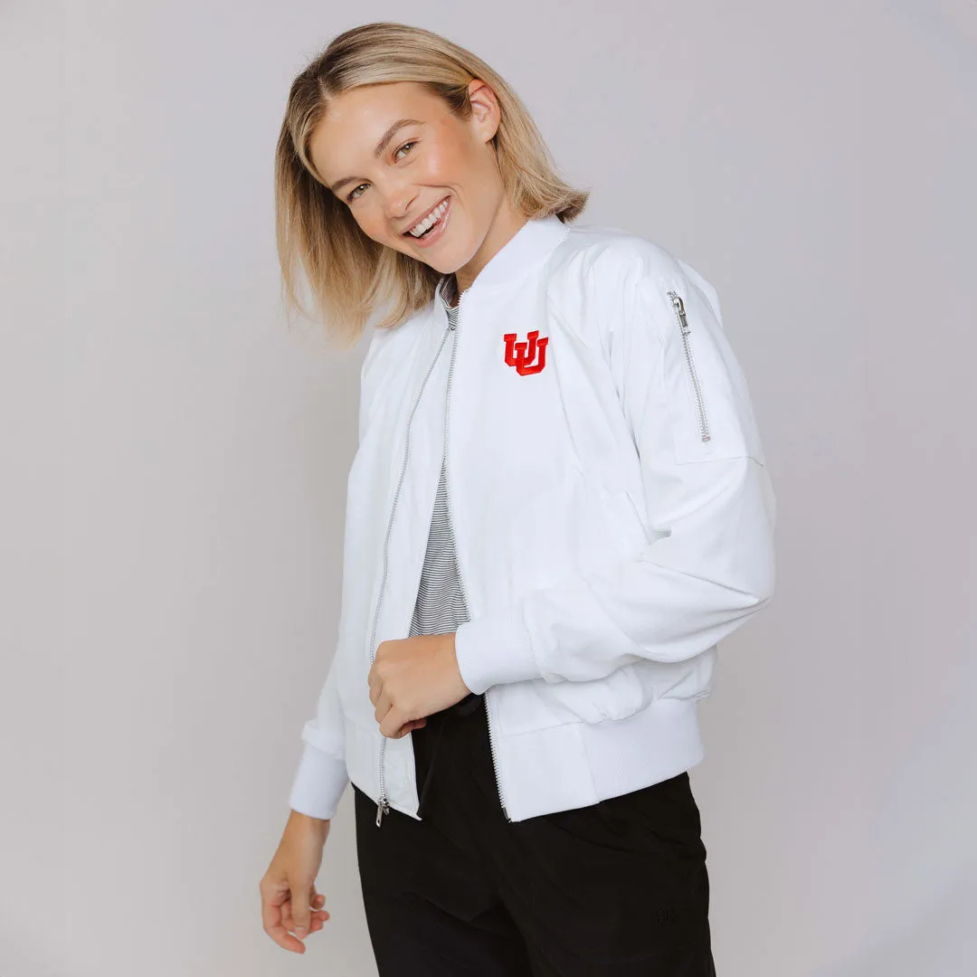 Utah Bomber Jacket, White