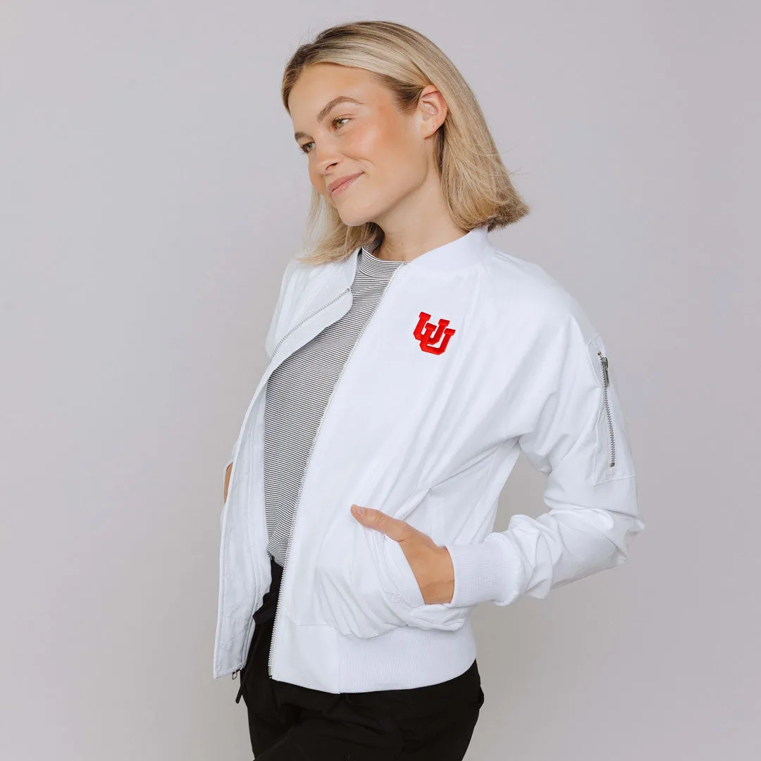 Utah Bomber Jacket, White