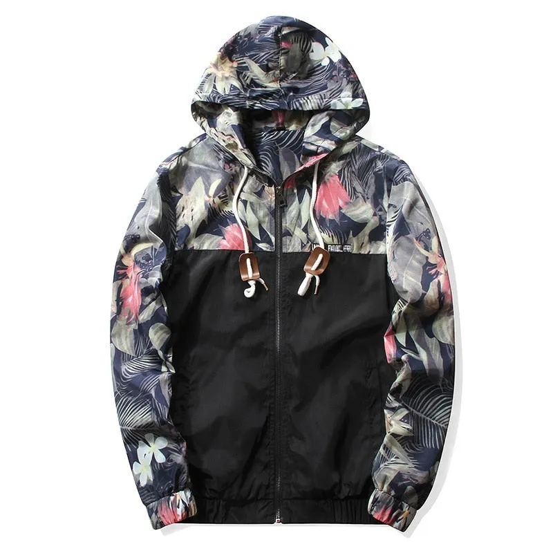 VenusFox Hooded Zipper Lightweight Bomber Jackets