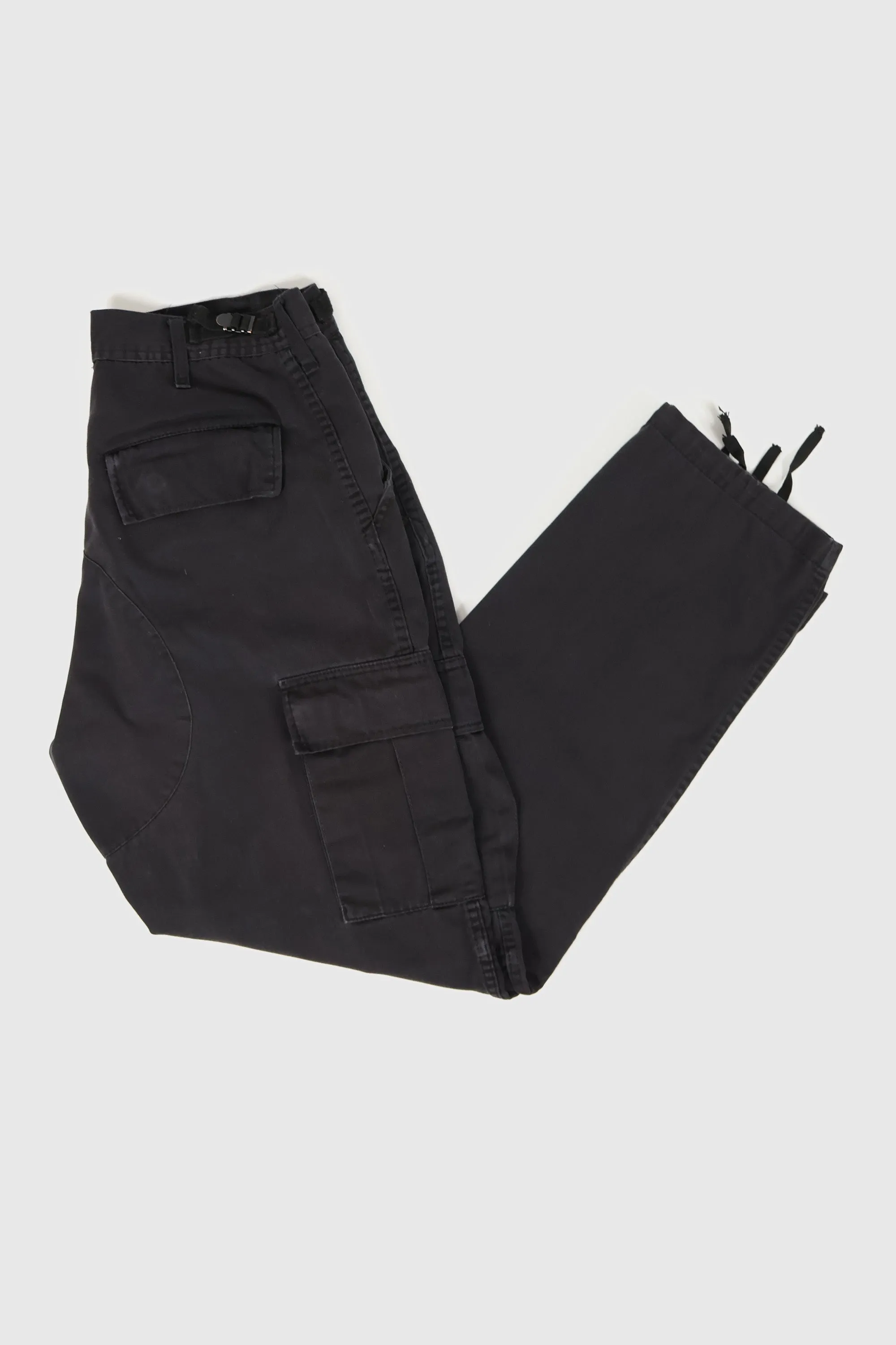 Vintage Black Utility Cargo Pants 02